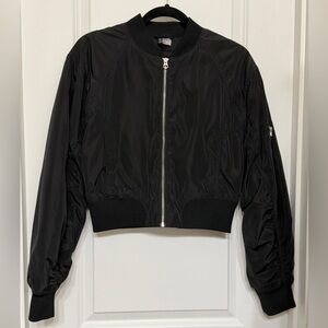H&M Black Bomber Jacket XS